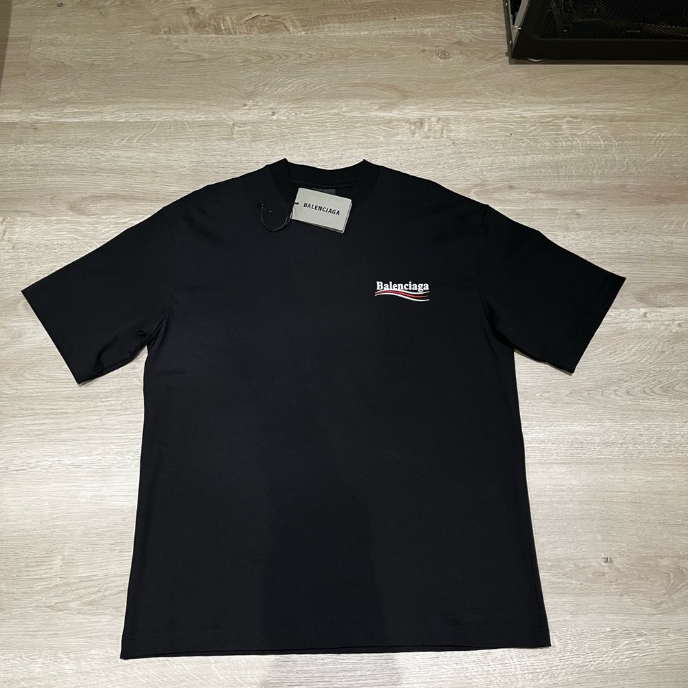 Balenciaga black political campaing Tshirt